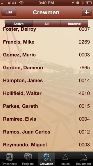Crewmen List