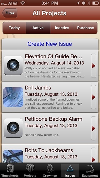 Issues List